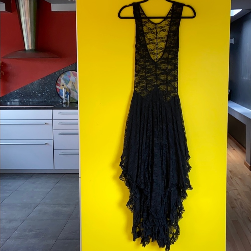 ZARA BOHO INSPIRED LACE MAXI DRESS